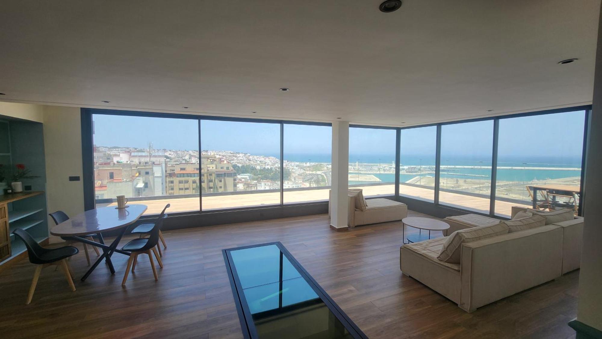 Magnifique Penthouse 160M2 Terrasse 90M2 Vue Mer Танжер Екстериор снимка