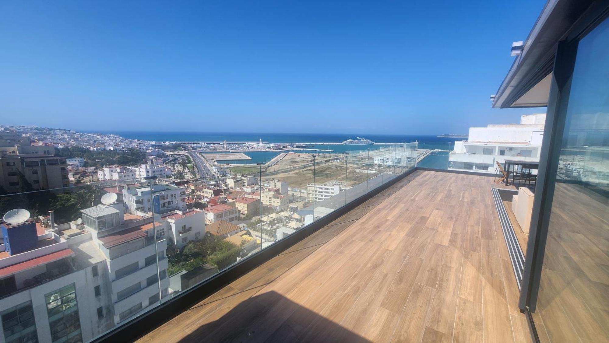Magnifique Penthouse 160M2 Terrasse 90M2 Vue Mer Танжер Екстериор снимка