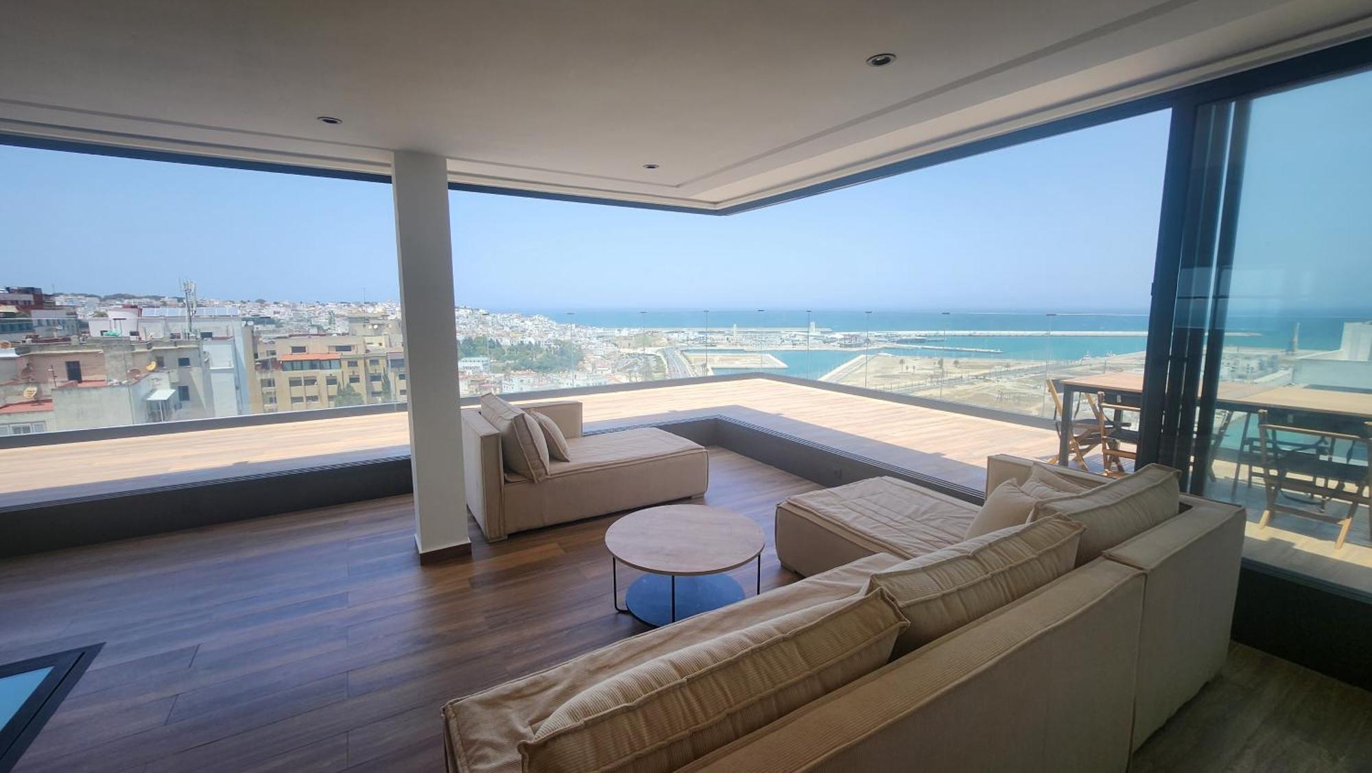 Magnifique Penthouse 160M2 Terrasse 90M2 Vue Mer Танжер Екстериор снимка