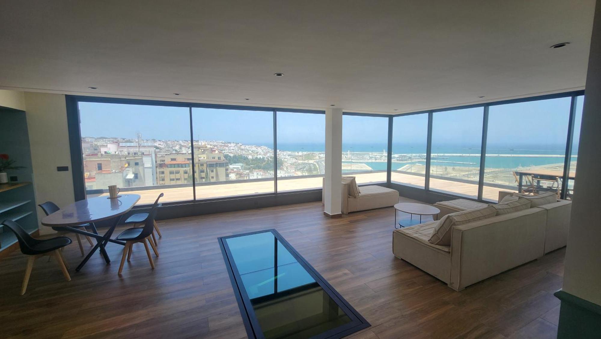 Magnifique Penthouse 160M2 Terrasse 90M2 Vue Mer Танжер Екстериор снимка