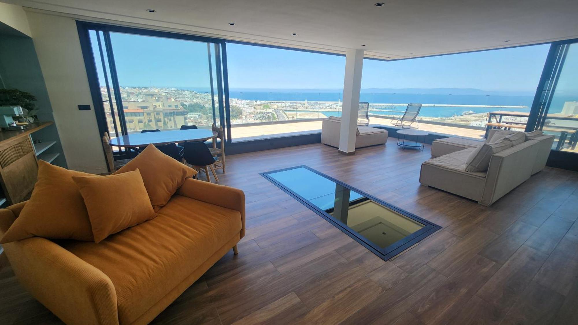 Magnifique Penthouse 160M2 Terrasse 90M2 Vue Mer Танжер Екстериор снимка