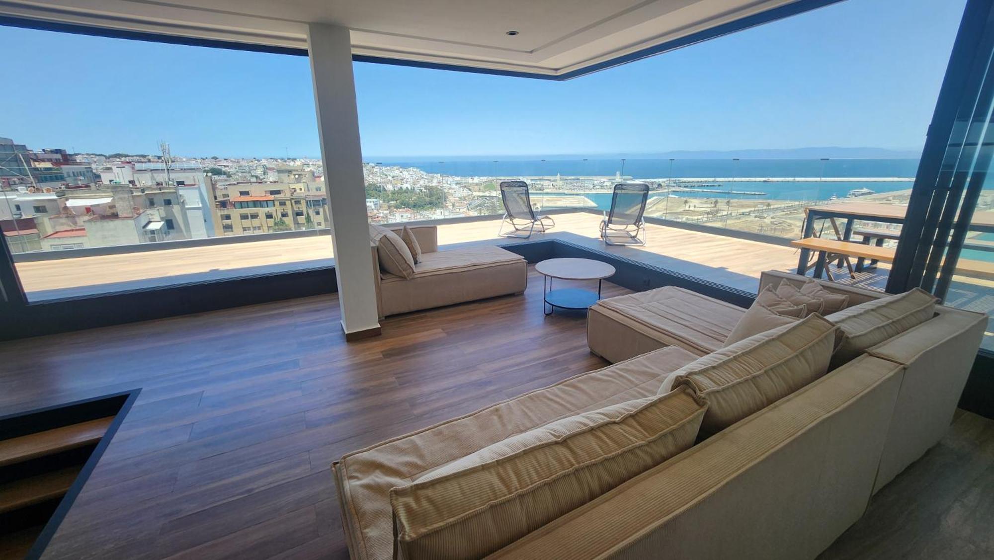 Magnifique Penthouse 160M2 Terrasse 90M2 Vue Mer Танжер Екстериор снимка